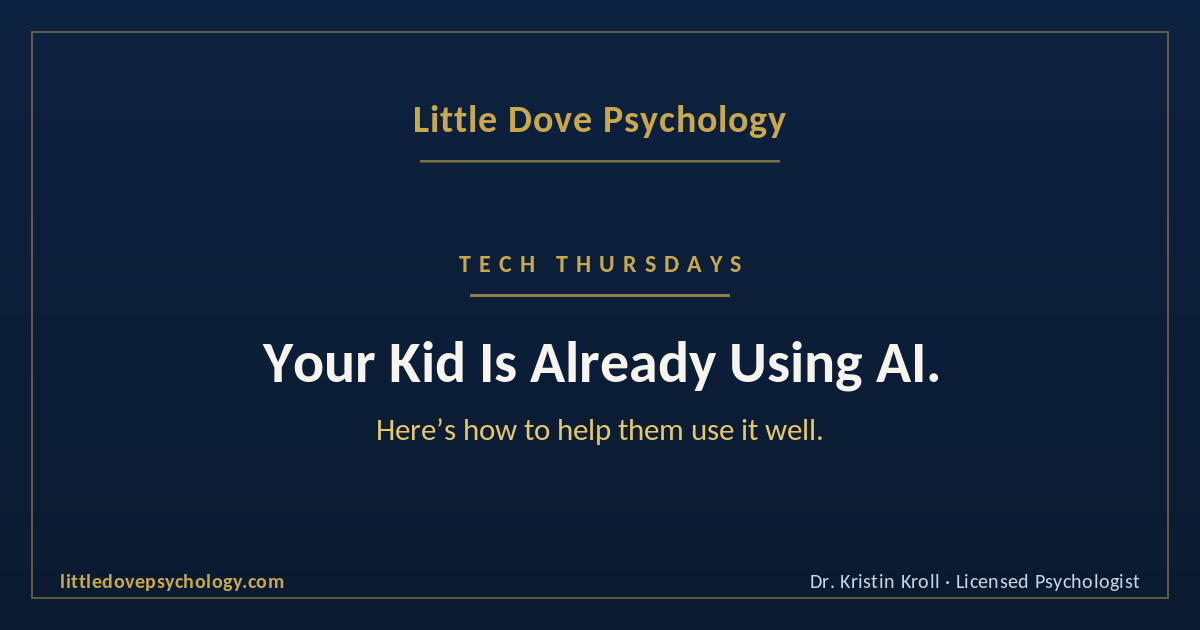 Parent and child looking at a laptop together, learning to use AI